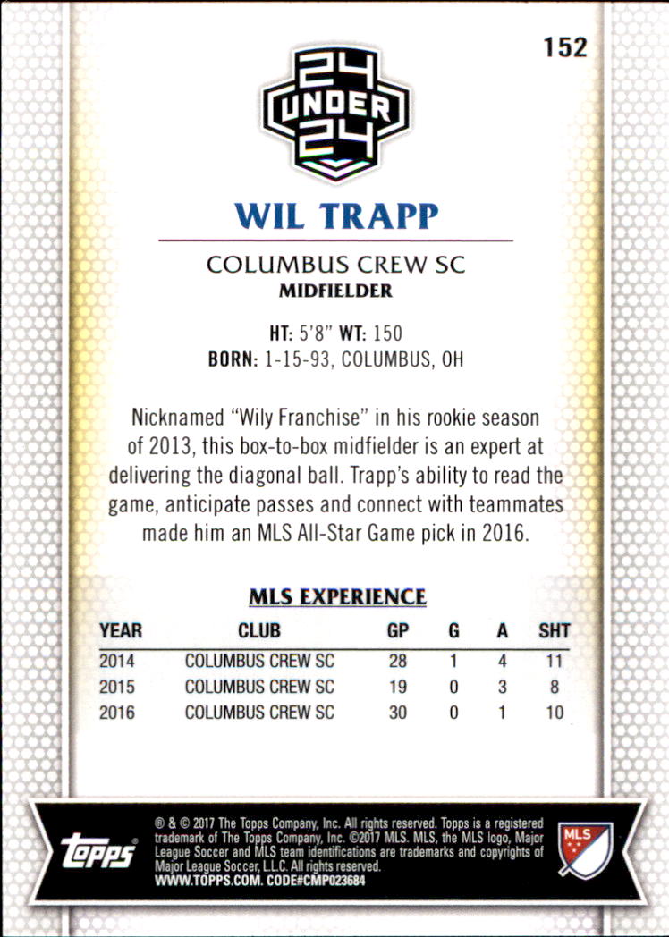 B5129- 2017 Topps MLS Soccer Card #s 1-190 -You Pick- 15+ FREE US SHIP - Picture 183 of 229