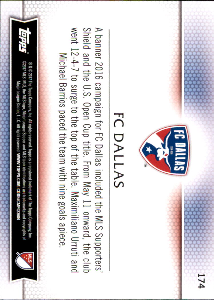 B5129- 2017 Topps MLS Soccer Card #s 1-190 -You Pick- 15+ FREE US SHIP - Picture 207 of 229