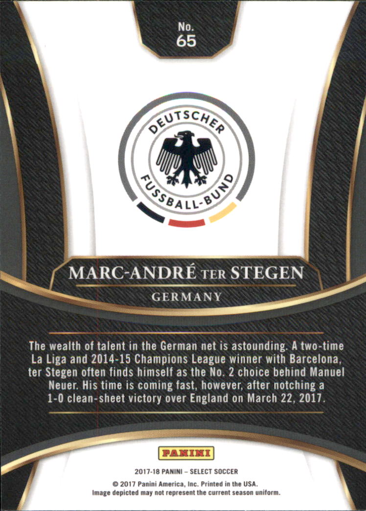 2017-18 Select #65 Marc-Andre ter Stegen back image
