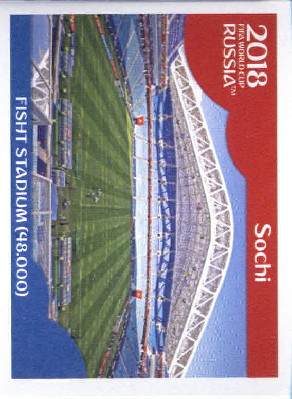 2018 Panini World Cup Stickers 682 #18 Fisht Stadium