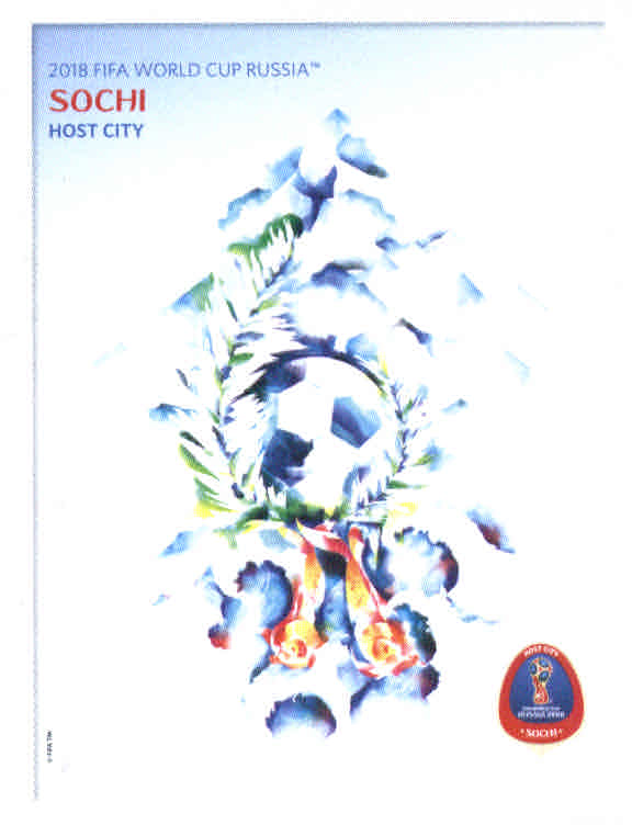 2018 Panini World Cup Stickers 682 #24 Sochi Host City Poster