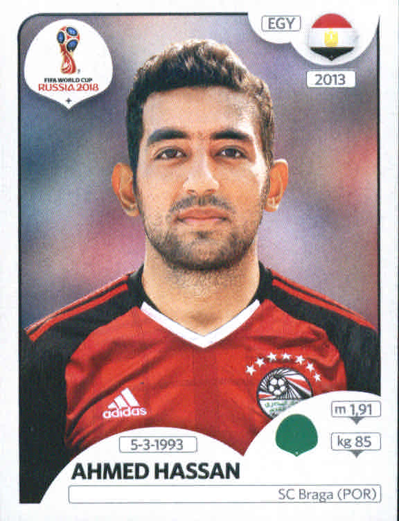 2018 Panini World Cup Stickers 682 #89 Ahmed Hassan