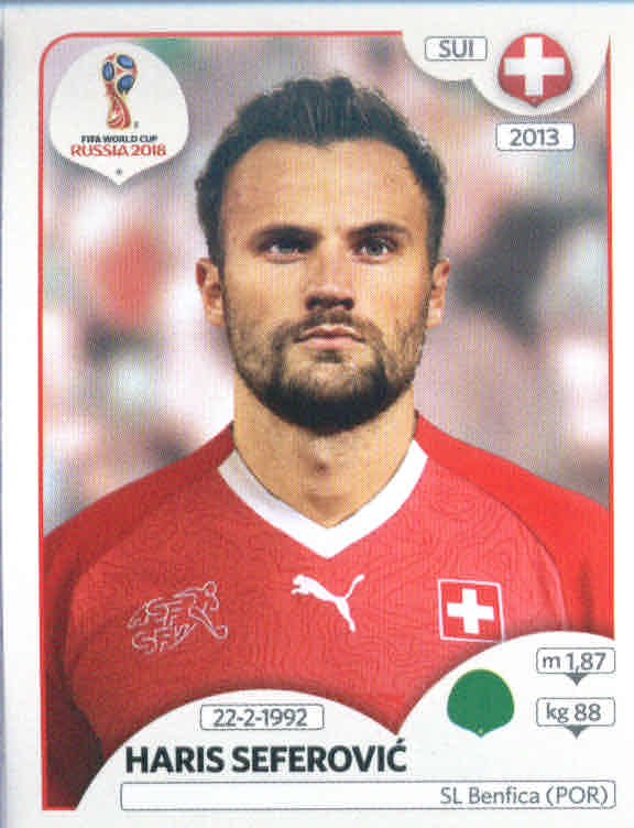 2018 Panini World Cup Stickers 682 #389 Haris Seferovic