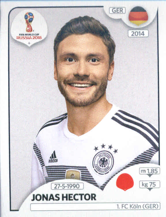 2018 Panini World Cup Stickers 682 #439 Jonas Hector