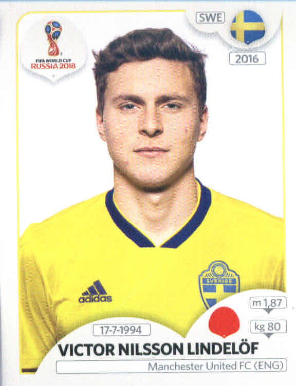 2018 Panini Fifa World Cup Stickers 476 Victor Nilsson Lindelof Sweden Ebay