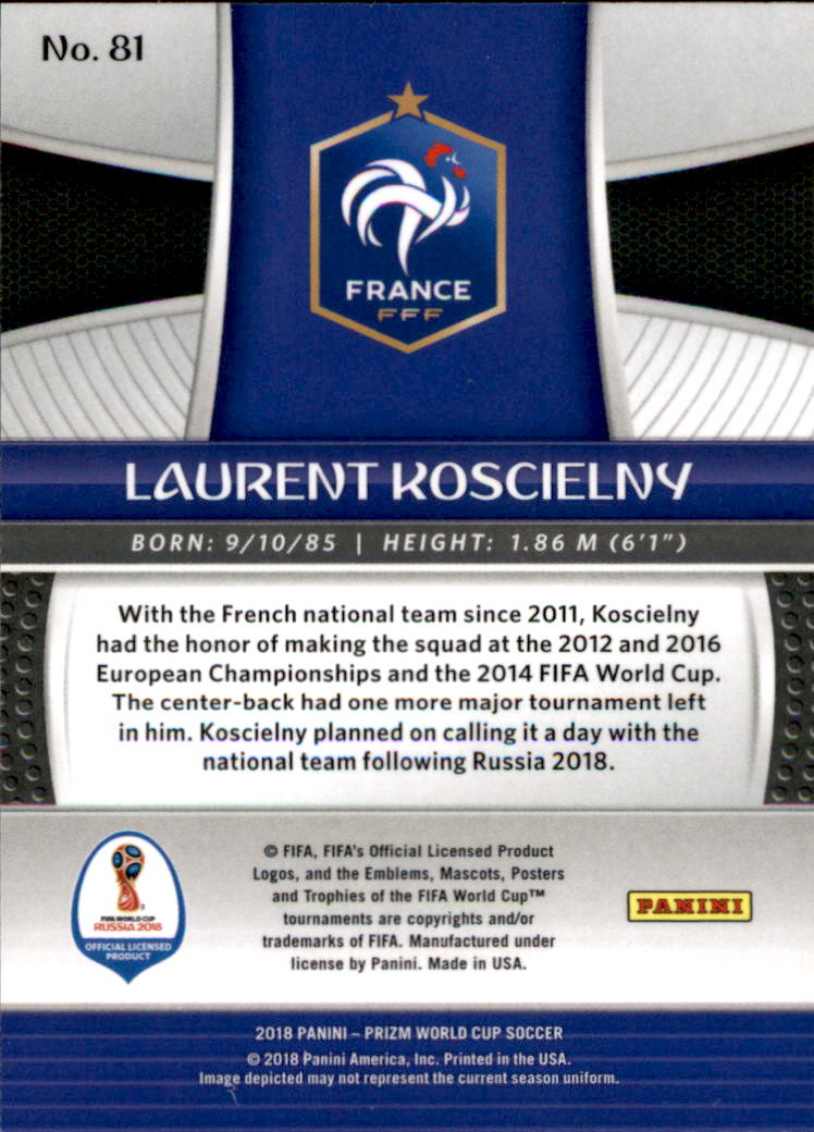 A5336- 2018 Panini Prizm World Cup Soccer 1-300 -You Pick- 15+ FREE US SHIP - Picture 63 of 323