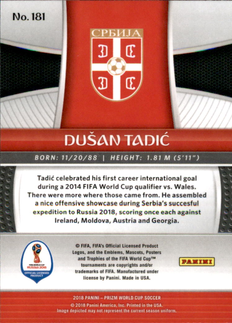 A5336- 2018 Panini Prizm World Cup Soccer 1-300 -You Pick- 15+ FREE US SHIP - Picture 188 of 323