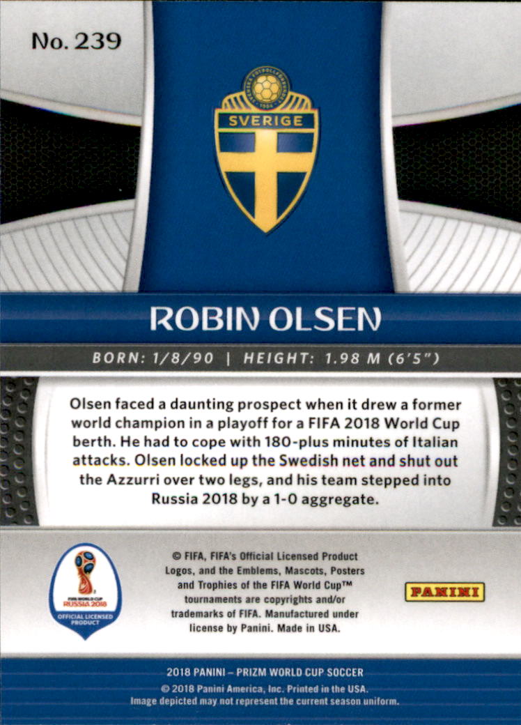 A5336- 2018 Panini Prizm World Cup Soccer 1-300 -You Pick- 15+ FREE US SHIP - Picture 251 of 323