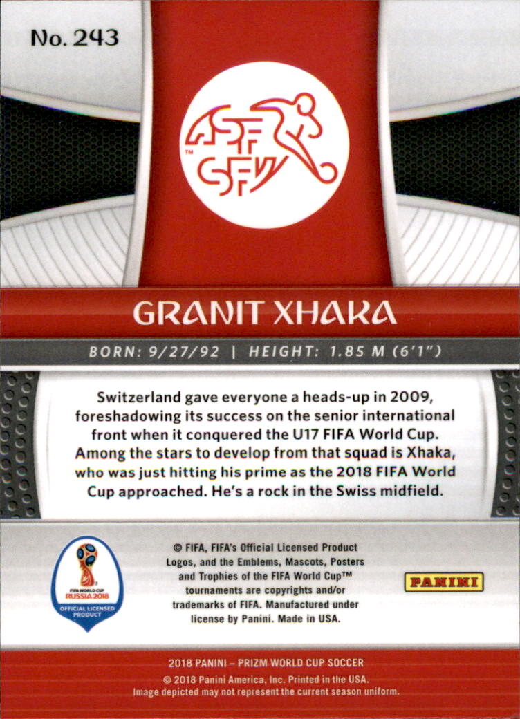 A5336- 2018 Panini Prizm World Cup Soccer 1-300 -You Pick- 15+ FREE US SHIP - Picture 257 of 323