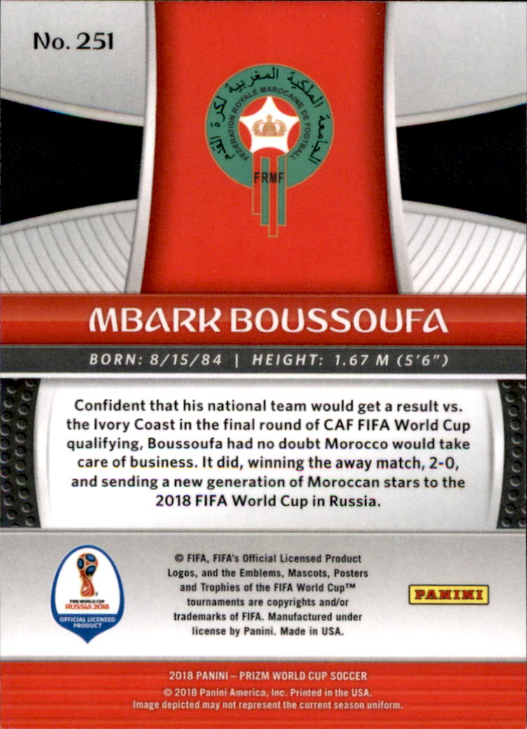 A5336- 2018 Panini Prizm World Cup Soccer 1-300 -You Pick- 15+ FREE US SHIP - Picture 266 of 323