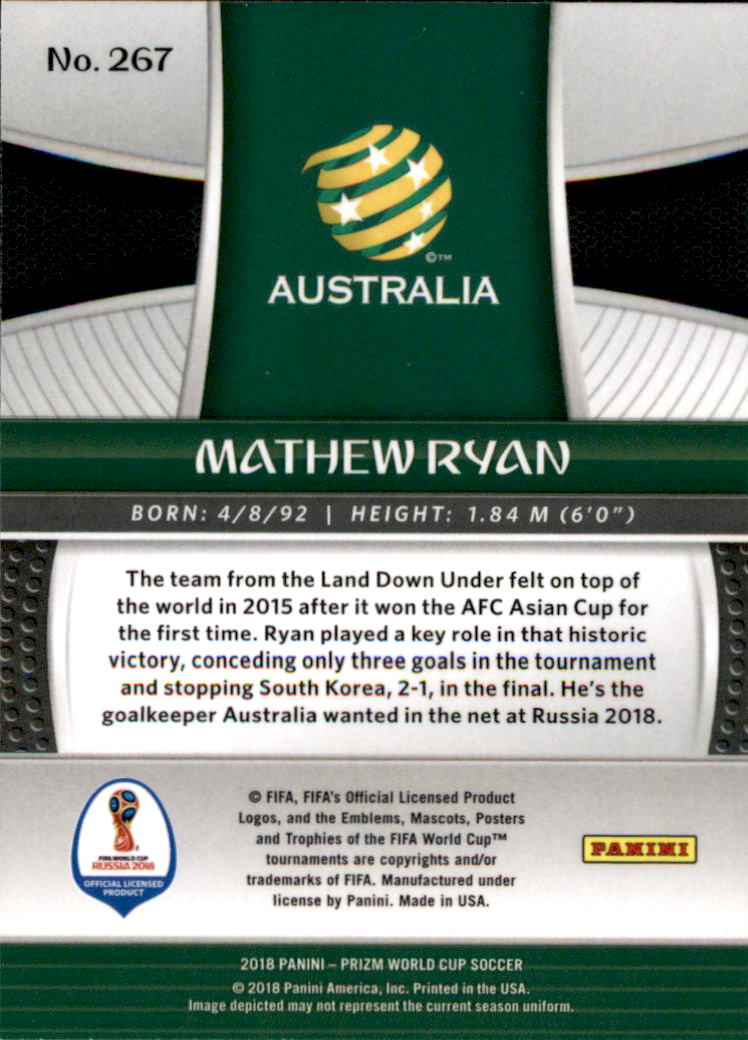 A5336- 2018 Panini Prizm World Cup Soccer 1-300 -You Pick- 15+ FREE US SHIP - Picture 285 of 323