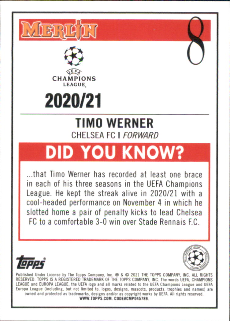 B3050- 2020-21 Merlin UEFA Champions League Cards -You Pick- 15+ FREE US SHIP