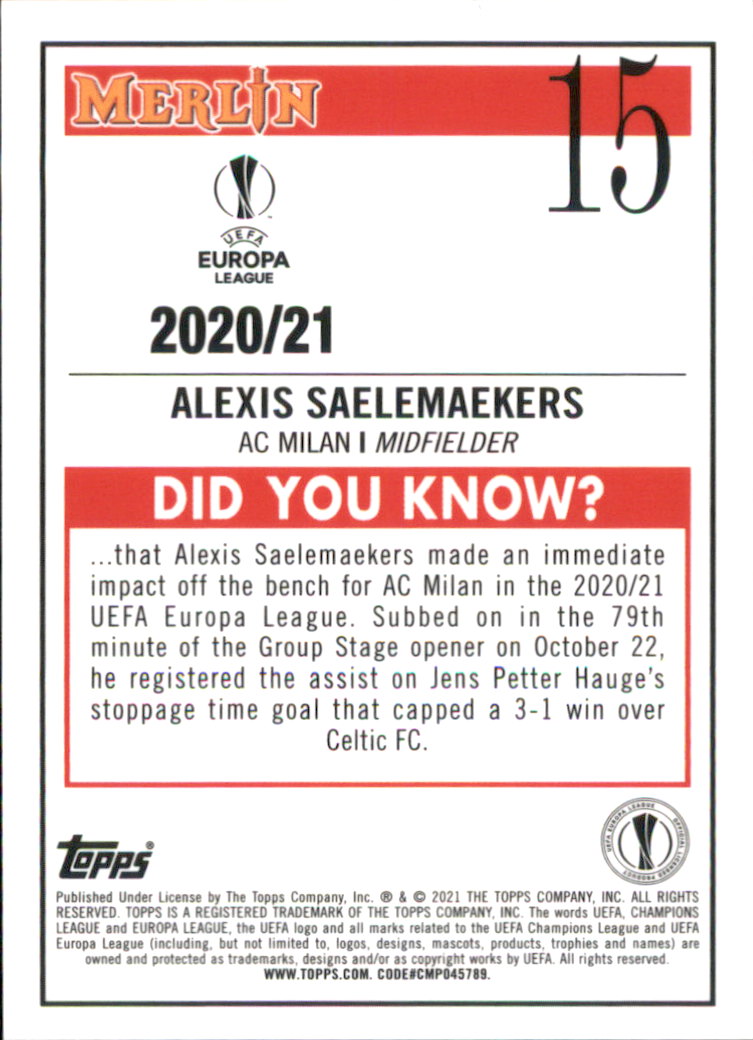 B3050- 2020-21 Merlin UEFA Champions League Cards -You Pick- 15+ FREE US SHIP