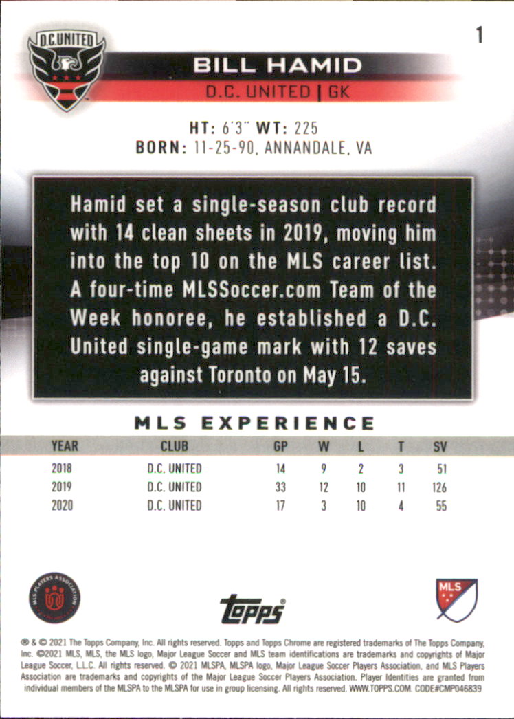 A1772- 2021 Topps Chrome MLS Soccer Card #s 1-200 -You Pick- 15+ FREE US SHIP