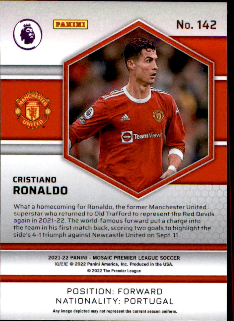 2021-22 Panini Mosaic English Premier League #142 Cristiano