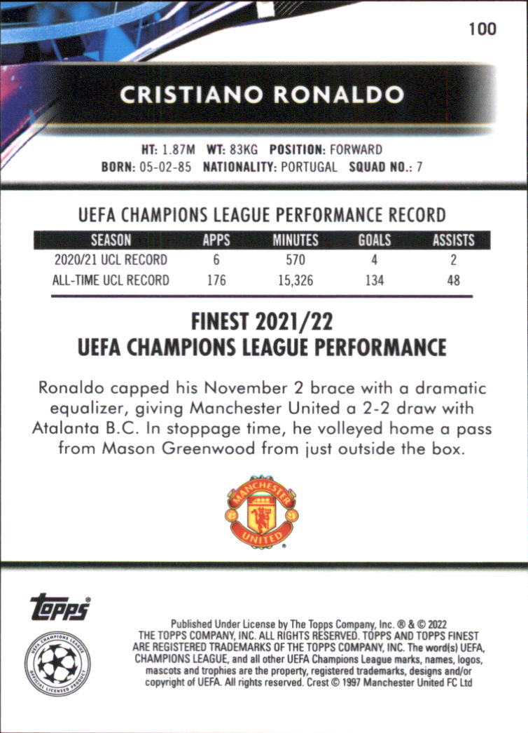 B5702- 2021-22 Finest UEFA Champions League 1-100 -You Pick- 15+ FREE US SHIP