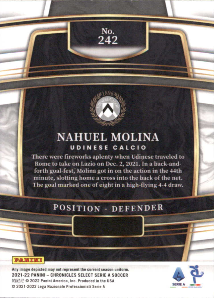 2021-22 Panini Chronicles Serie A #242 Nahuel Molina/Select
