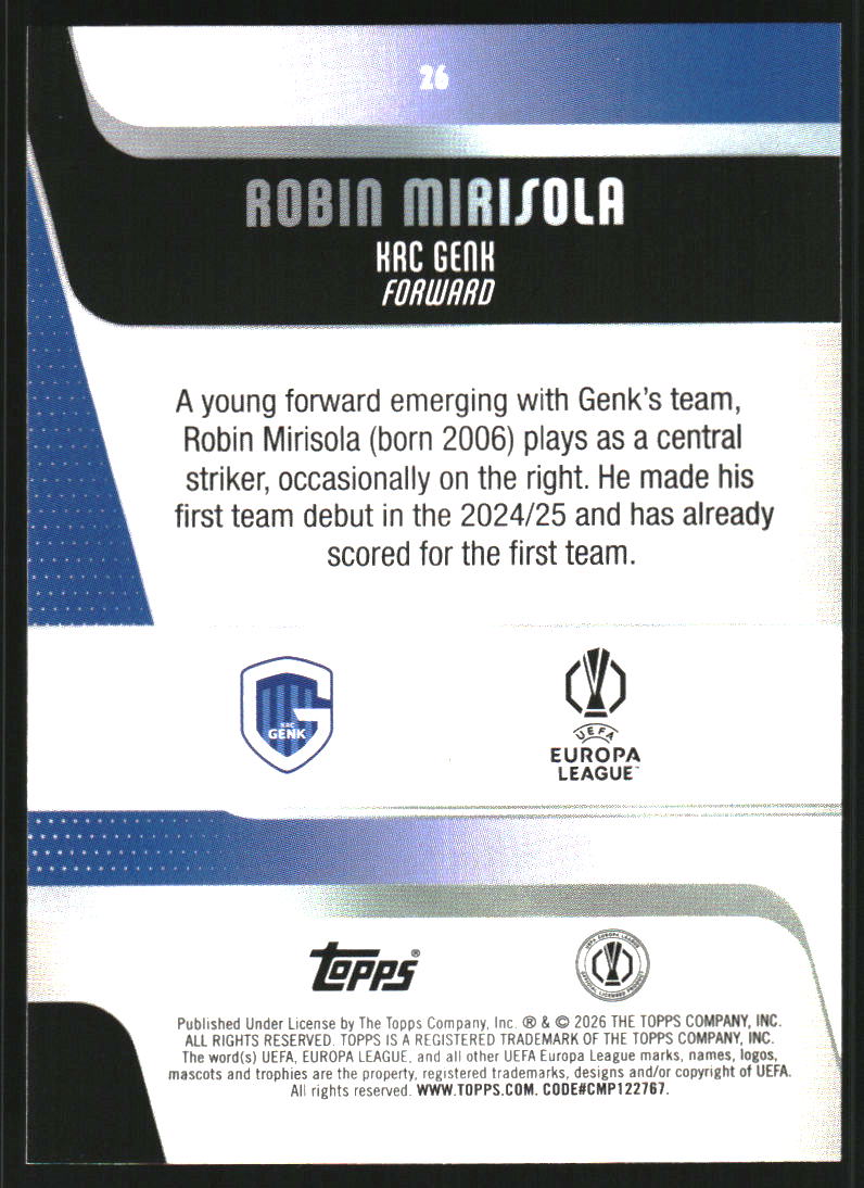 Sports Card Back