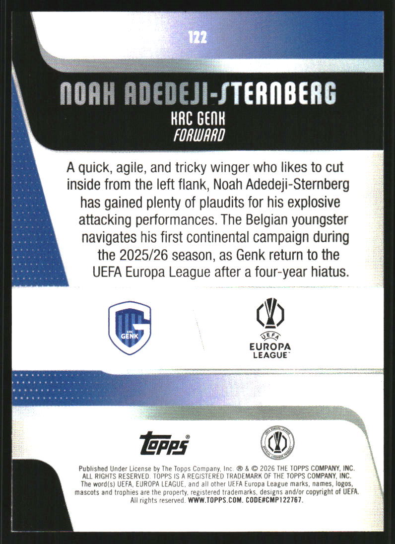 Sports Card Back