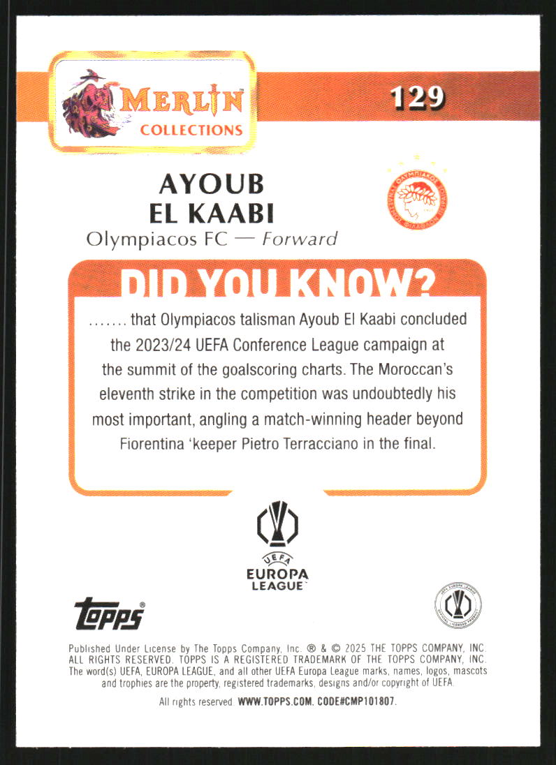 Sports Card Back