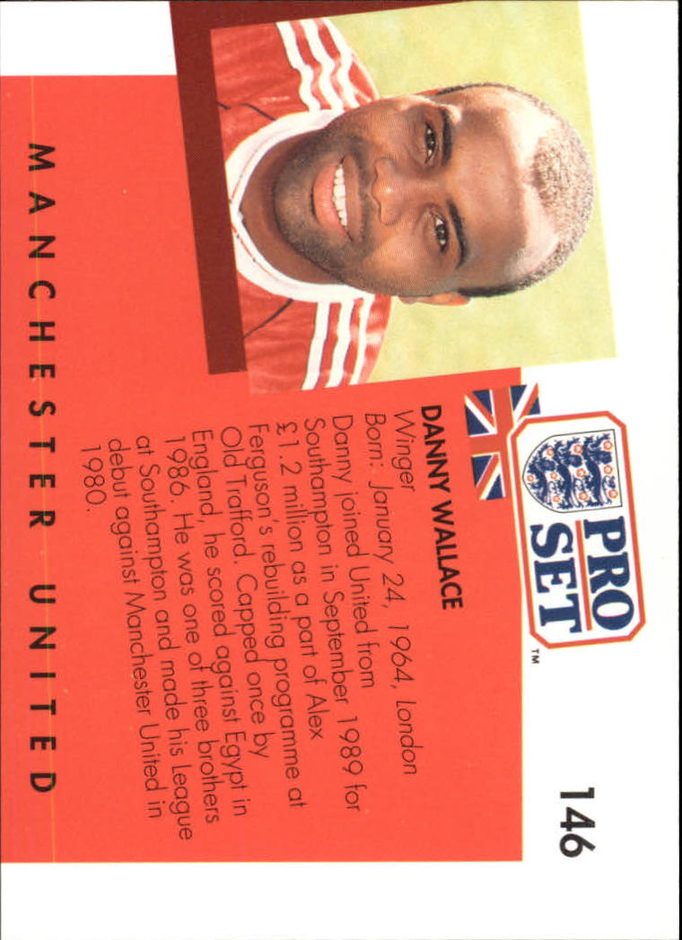 1990-91 Pro Set England #146 Danny Wallace back image