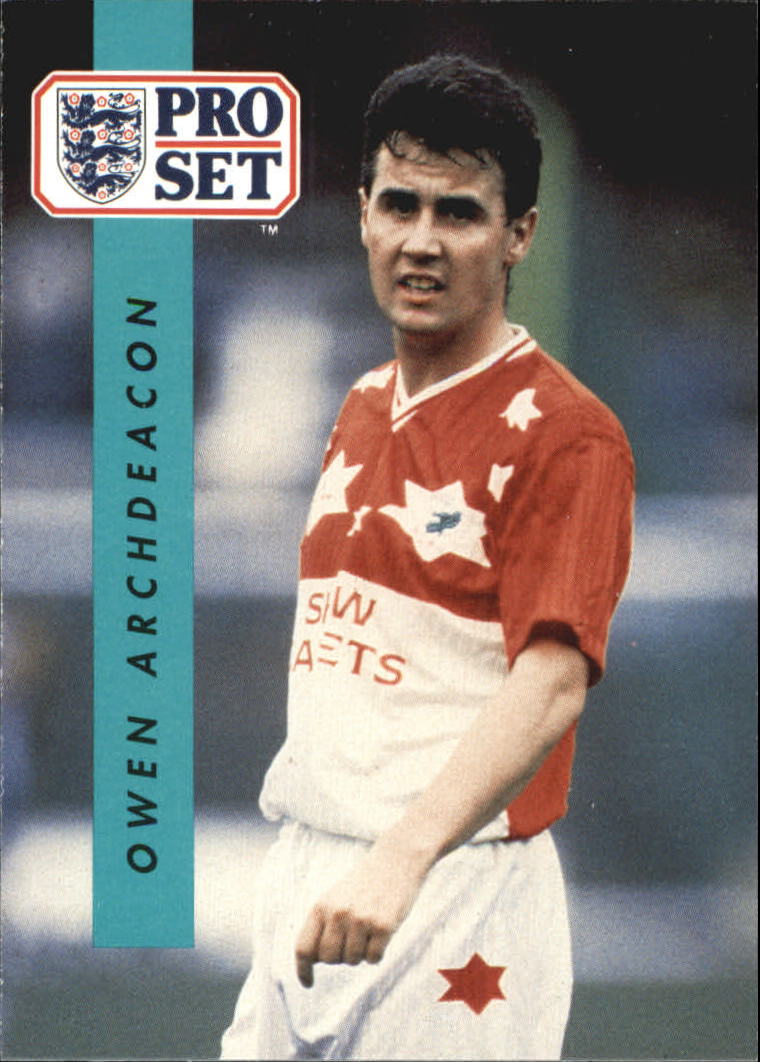 1990-91 Pro Set England #321 Owen Archdeacon
