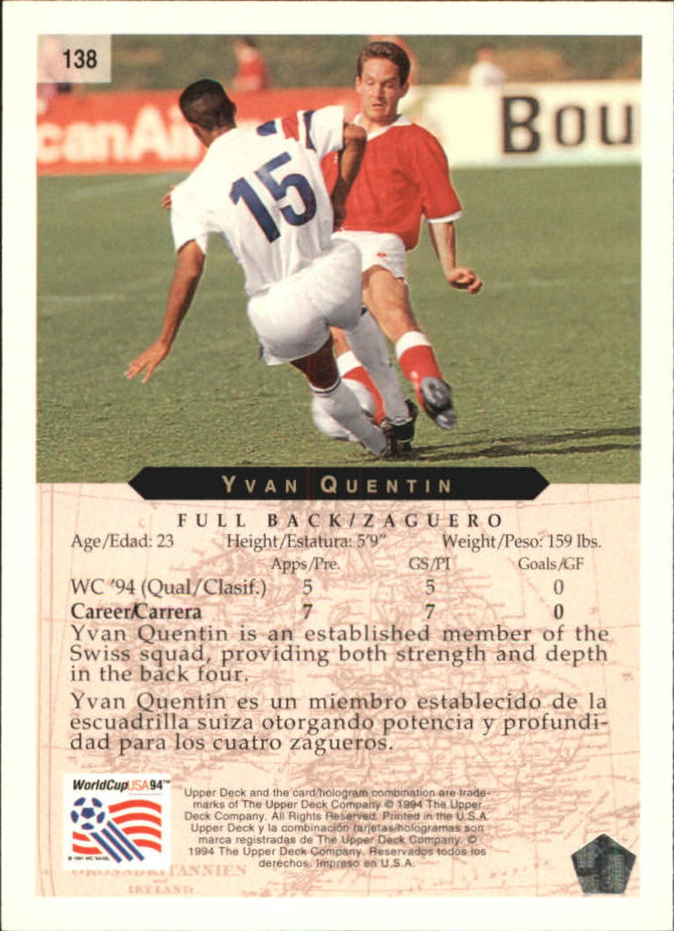 B3467- 1994 Upper Deck World Cup Contenders 1-200 -You Pick- 15+ FREE US SHIP