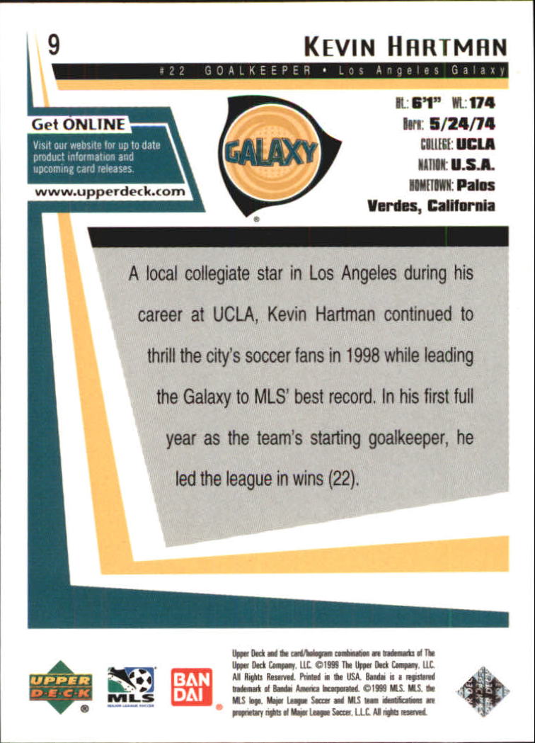 B6318- 1999 Upper Deck MLS Soccer Card #s 1-110 -You Pick- 15+ FREE US SHIP - Picture 19 of 209