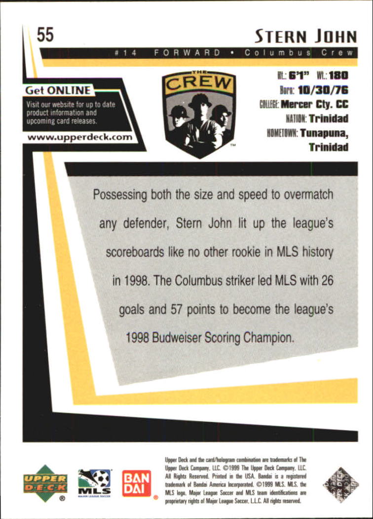 B6318- 1999 Upper Deck MLS Soccer Card #s 1-110 -You Pick- 15+ FREE US SHIP - Picture 103 of 209