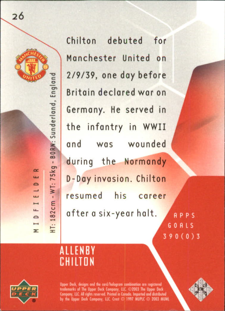 A8228- 2003 Upper Deck Manchester United Playmakers -You Pick- 15+ FREE US SHIP - Picture 23 of 85