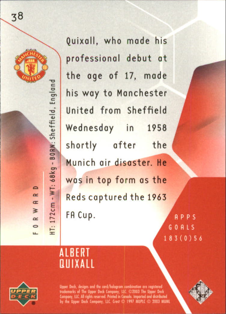 A8228- 2003 Upper Deck Manchester United Playmakers -You Pick- 15+ FREE US SHIP - Picture 43 of 85