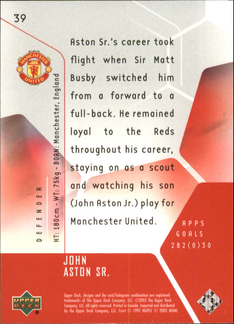 A8228- 2003 Upper Deck Manchester United Playmakers -You Pick- 15+ FREE US SHIP - Picture 45 of 85