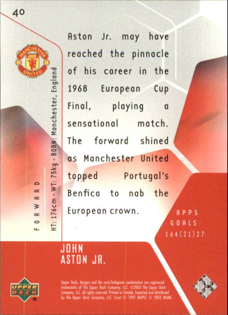 A8228- 2003 Upper Deck Manchester United Playmakers -You Pick- 15+ FREE US SHIP - Picture 47 of 85
