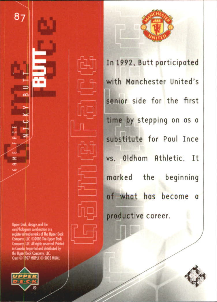 A8228- 2003 Upper Deck Manchester United Playmakers -You Pick- 15+ FREE US SHIP - Picture 71 of 85