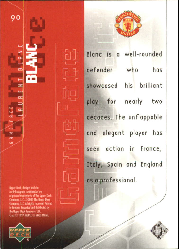 A8228- 2003 Upper Deck Manchester United Playmakers -You Pick- 15+ FREE US SHIP - Picture 75 of 85