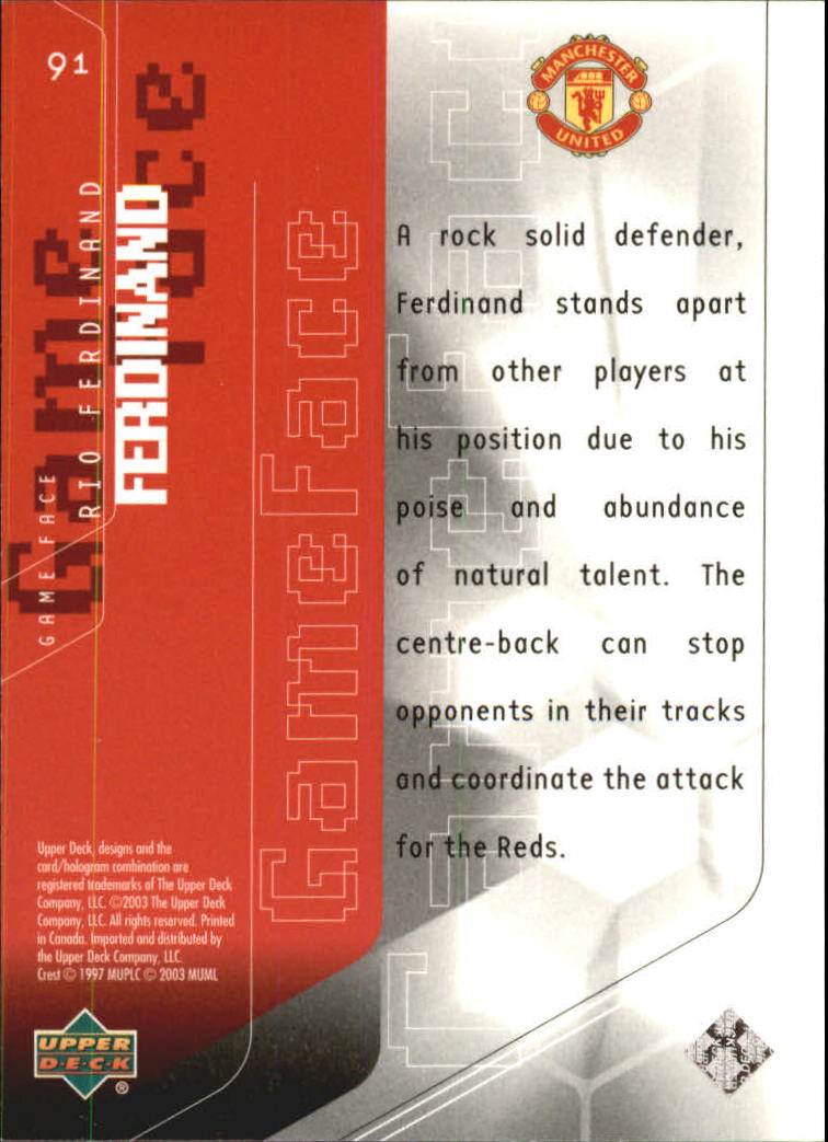 A8228- 2003 Upper Deck Manchester United Playmakers -You Pick- 15+ FREE US SHIP - Picture 77 of 85