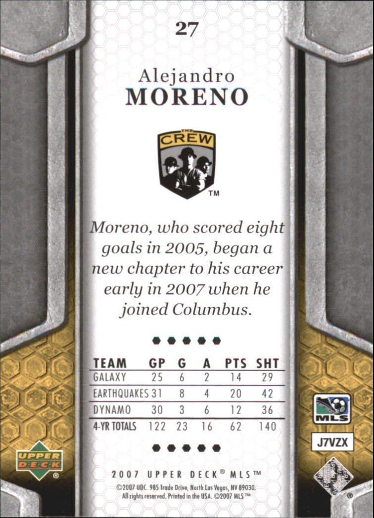 B2113- 2007 Upper Deck MLS Soccer #s 1-100 +Inserts -You Pick- 15+ FREE US SHIP - Picture 29 of 135