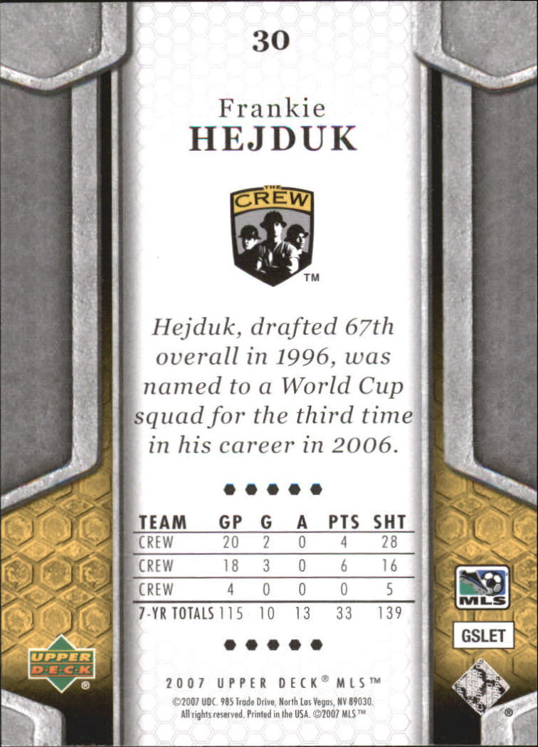 B2113- 2007 Upper Deck MLS Soccer #s 1-100 +Inserts -You Pick- 15+ FREE US SHIP - Picture 33 of 135