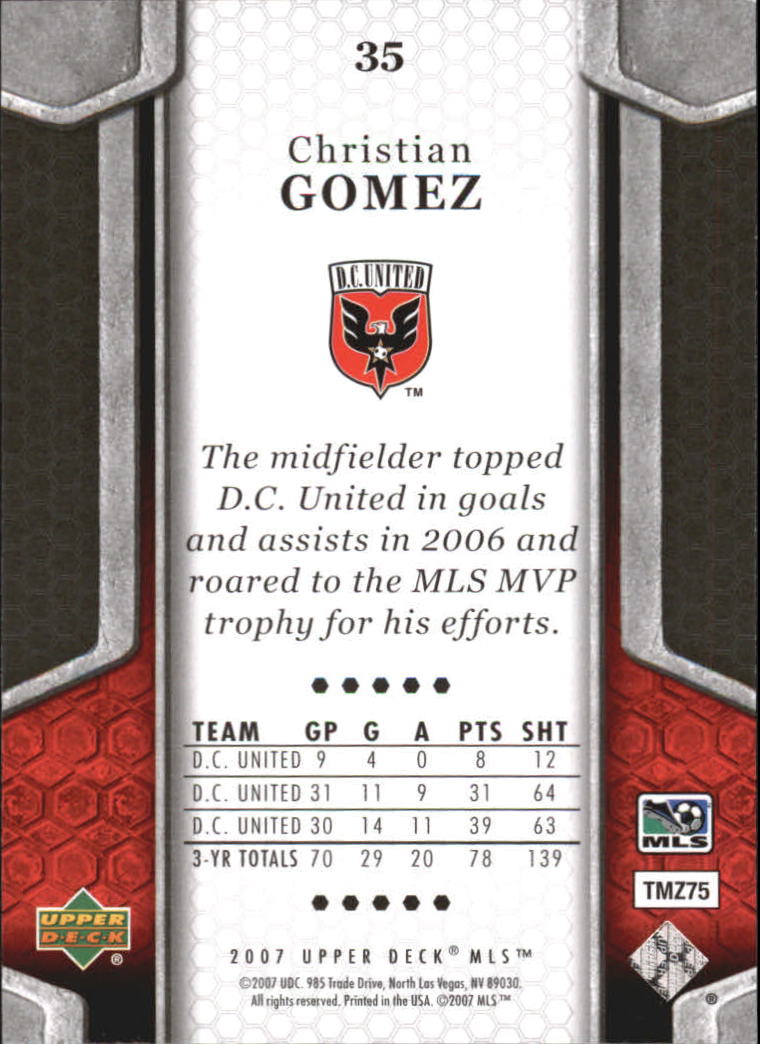 B2113- 2007 Upper Deck MLS Soccer #s 1-100 +Inserts -You Pick- 15+ FREE US SHIP - Picture 39 of 135