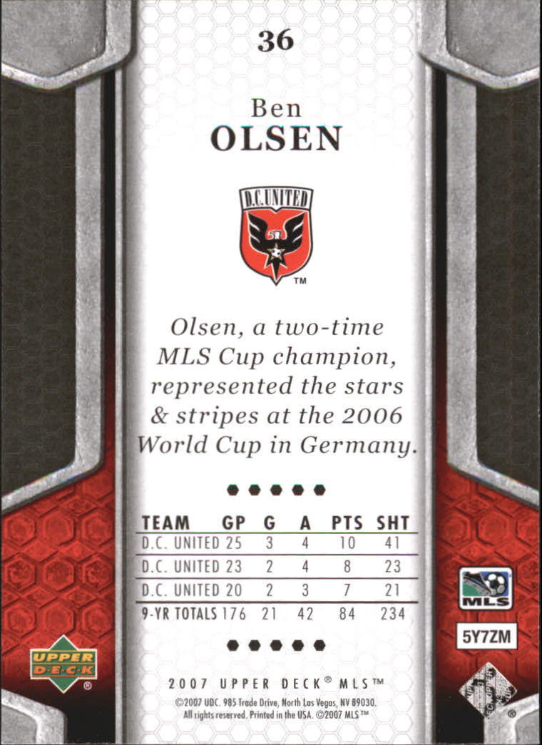 B2113- 2007 Upper Deck MLS Soccer #s 1-100 +Inserts -You Pick- 15+ FREE US SHIP - Picture 41 of 135