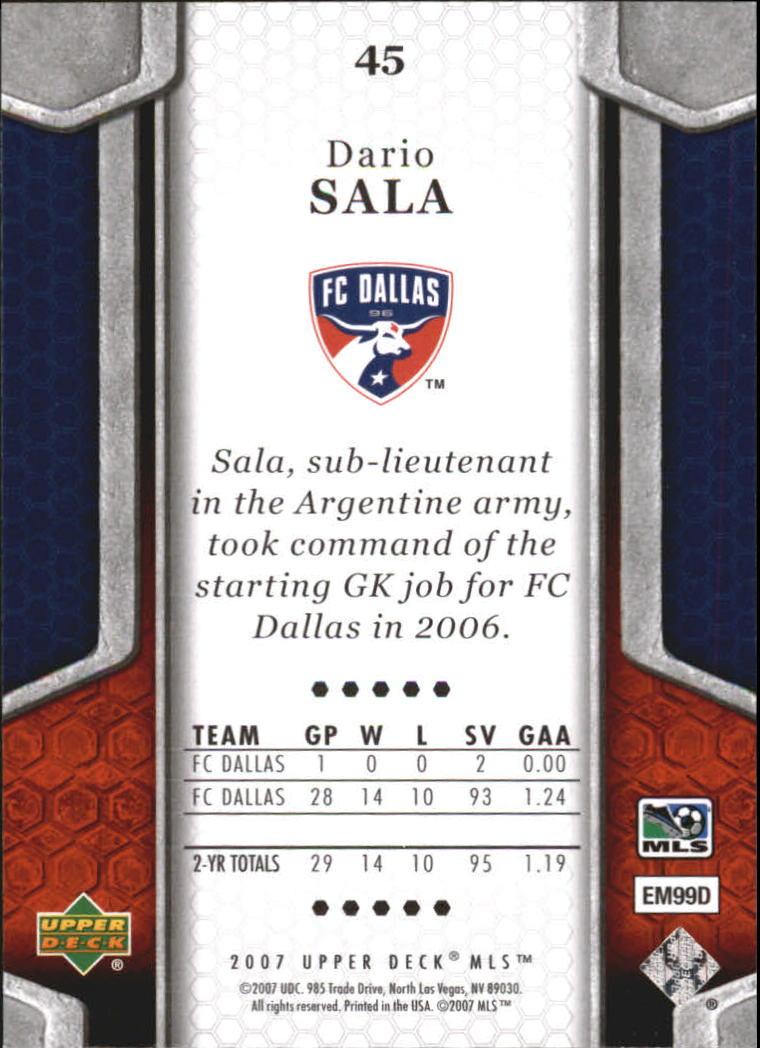 B2113- 2007 Upper Deck MLS Soccer #s 1-100 +Inserts -You Pick- 15+ FREE US SHIP - Picture 55 of 135