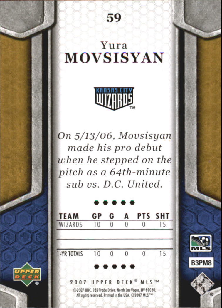 B2113- 2007 Upper Deck MLS Soccer #s 1-100 +Inserts -You Pick- 15+ FREE US SHIP - Picture 65 of 135