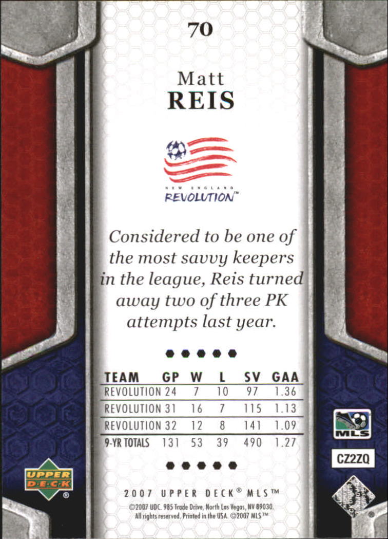 B2113- 2007 Upper Deck MLS Soccer #s 1-100 +Inserts -You Pick- 15+ FREE US SHIP - Picture 81 of 135