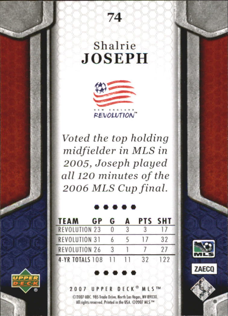 B2113- 2007 Upper Deck MLS Soccer #s 1-100 +Inserts -You Pick- 15+ FREE US SHIP - Picture 85 of 135