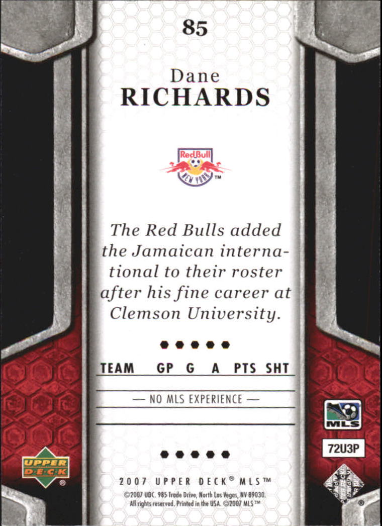 B2113- 2007 Upper Deck MLS Soccer #s 1-100 +Inserts -You Pick- 15+ FREE US SHIP - Picture 101 of 135