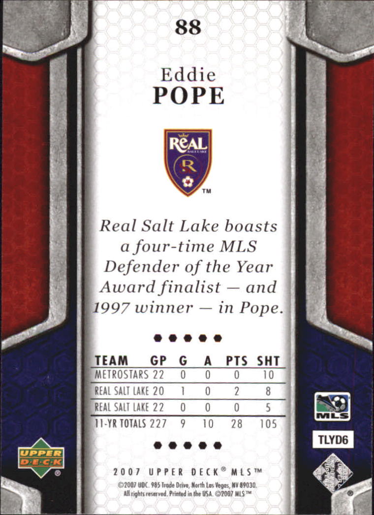 B2113- 2007 Upper Deck MLS Soccer #s 1-100 +Inserts -You Pick- 15+ FREE US SHIP - Picture 107 of 135