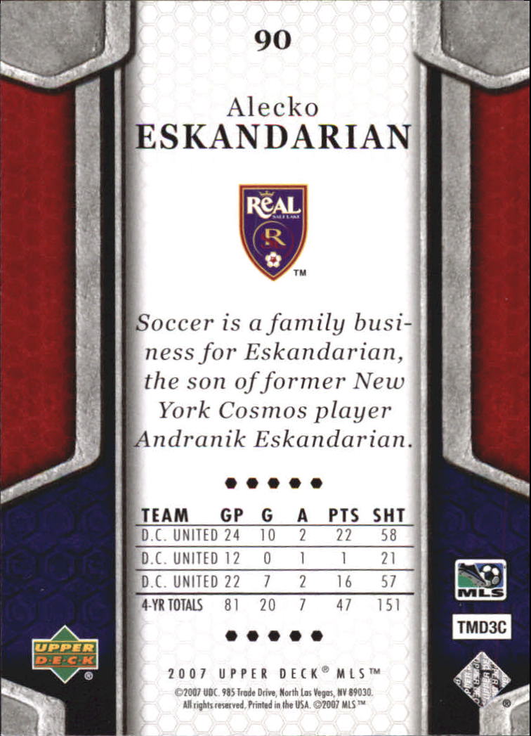 B2113- 2007 Upper Deck MLS Soccer #s 1-100 +Inserts -You Pick- 15+ FREE US SHIP - Picture 111 of 135