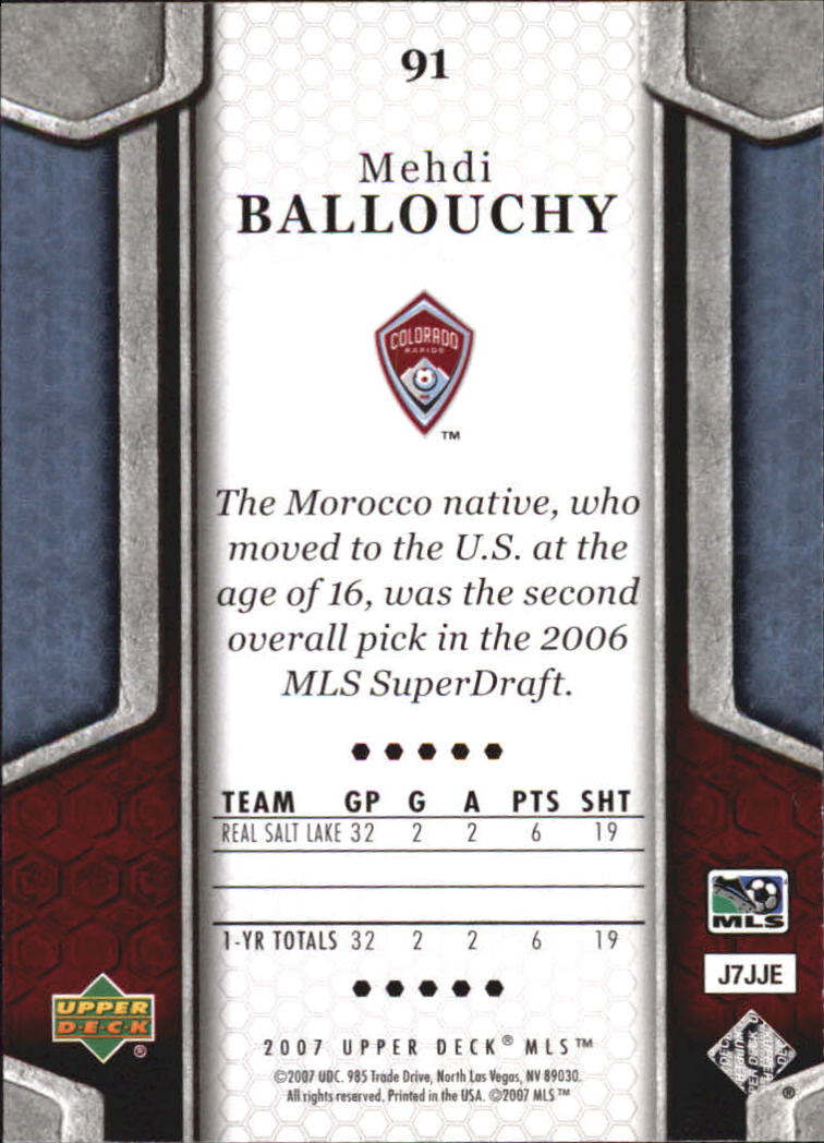 B2113- 2007 Upper Deck MLS Soccer #s 1-100 +Inserts -You Pick- 15+ FREE US SHIP - Picture 113 of 135