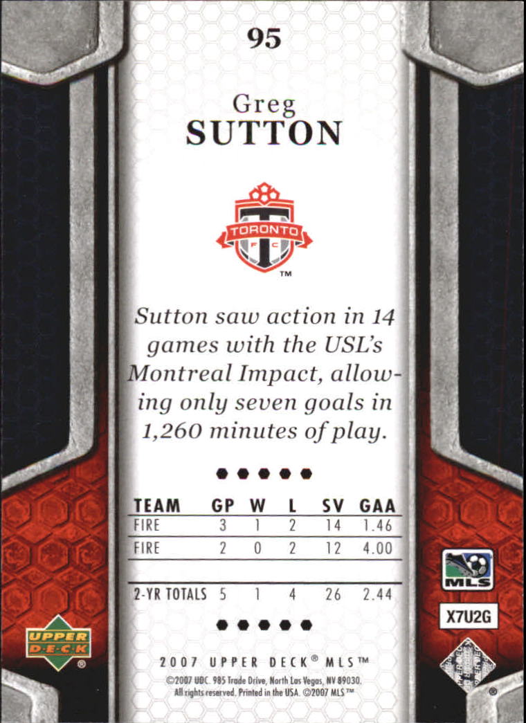 B2113- 2007 Upper Deck MLS Soccer #s 1-100 +Inserts -You Pick- 15+ FREE US SHIP - Picture 121 of 135