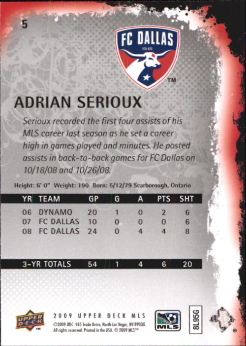 B6432- 2009 Upper Deck MLS Soccer Card #s 1-200 -You Pick- 15+ FREE US SHIP - Picture 11 of 384